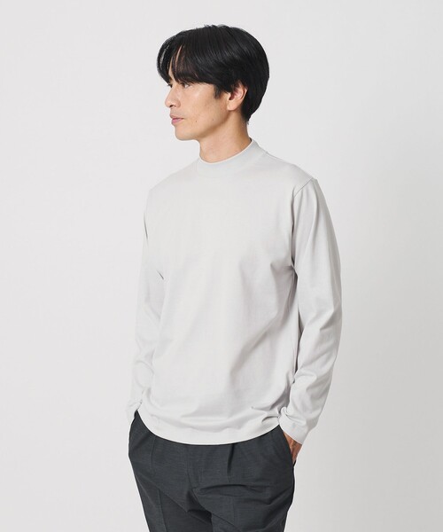 BEAUTY&YOUTH UNITED ARROWS（ビューティーアンドユースユナイテッドアローズ）の「デオドラント クリア コットン ジャケット Tシャツ 抗菌防臭 吸水速乾 UVカット（Tシャツ/カットソー・メンズ・ブラック/ライトグレー/ホワイト・L/XL/S/M）」の3枚目の写真