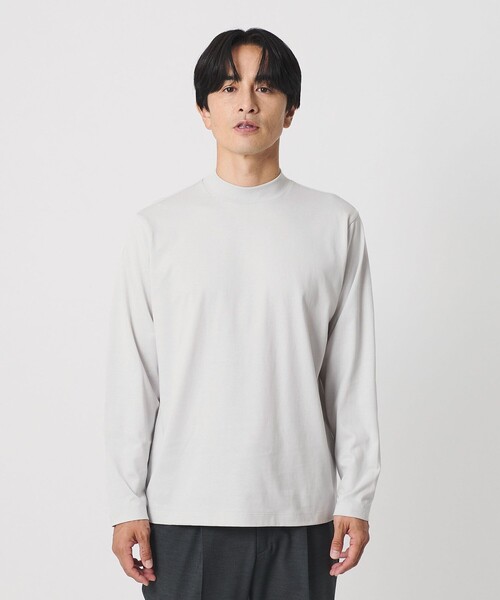 BEAUTY&YOUTH UNITED ARROWS（ビューティーアンドユースユナイテッドアローズ）の「デオドラント クリア コットン ジャケット Tシャツ 抗菌防臭 吸水速乾 UVカット（Tシャツ/カットソー・メンズ・ブラック/ライトグレー/ホワイト・L/XL/S/M）」の8枚目の写真