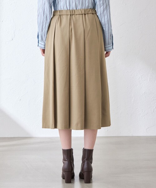 MACKINTOSH LONDON（マッキントッシュ ロンドン）の「【婦人画報10月号掲載】ブライトハンマーサテンスカート（スカート・レディース・ブラウン系その他/ネイビー・36/38）」の10枚目の写真
