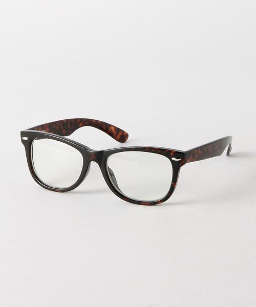 coen（コーエン）の「ウェリントンクリアレンズメガネ（メガネ・メンズ・ブラック/ブラウン・フリー）」の2枚目の写真