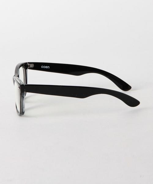 coen（コーエン）の「ウェリントンクリアレンズメガネ（メガネ・メンズ・ブラック/ブラウン・フリー）」の3枚目の写真