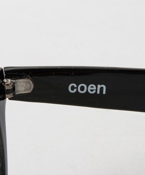 coen（コーエン）の「ウェリントンクリアレンズメガネ（メガネ・メンズ・ブラック/ブラウン・フリー）」の7枚目の写真