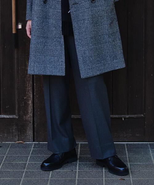 TAKEO KIKUCHI(タケオキクチ)の「【BOWLER HAT LABEL】ウォームストレッチ ワイドパンツ(スラックス・メンズ・ダークブラウン/チャコールグレー・02/03/04)」の7枚目の写真