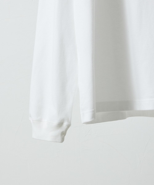 NUMBER (N)INE(ナンバーナイン)の「BASIC HEM PRINTED POCKET L/S T-SHIRT / ベーシック ワンポイント ロゴプリント ポケット ロンT(Tシャツ/カットソー・メンズ・ホワイト/ブラック/チャコール・M/L/XL)」の7枚目の写真
