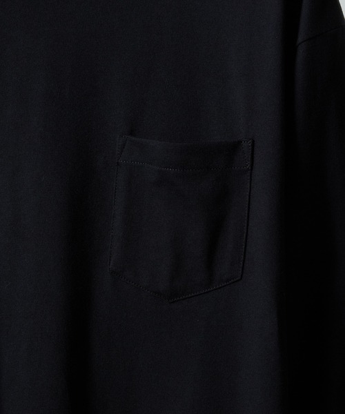 NUMBER (N)INE(ナンバーナイン)の「BASIC HEM PRINTED POCKET L/S T-SHIRT / ベーシック ワンポイント ロゴプリント ポケット ロンT(Tシャツ/カットソー・メンズ・ホワイト/ブラック/チャコール・M/L/XL)」の12枚目の写真