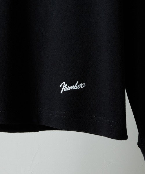 NUMBER (N)INE(ナンバーナイン)の「BASIC HEM PRINTED POCKET L/S T-SHIRT / ベーシック ワンポイント ロゴプリント ポケット ロンT(Tシャツ/カットソー・メンズ・ホワイト/ブラック/チャコール・M/L/XL)」の14枚目の写真