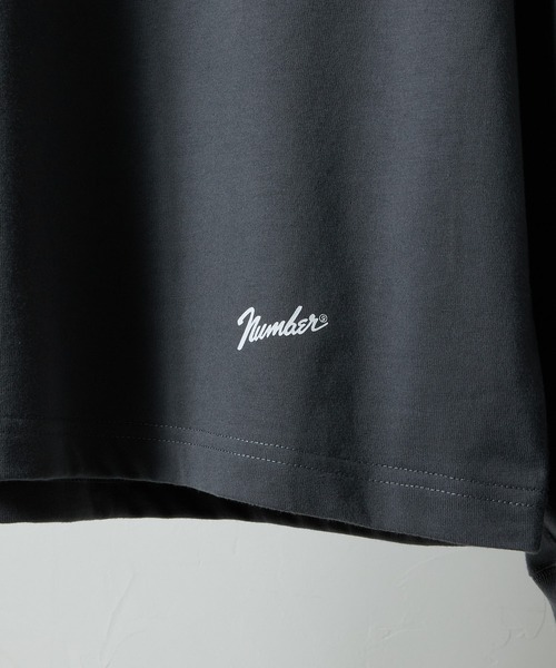 NUMBER (N)INE(ナンバーナイン)の「BASIC HEM PRINTED POCKET L/S T-SHIRT / ベーシック ワンポイント ロゴプリント ポケット ロンT(Tシャツ/カットソー・メンズ・ホワイト/ブラック/チャコール・M/L/XL)」の20枚目の写真
