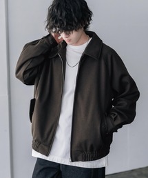 Rocky Monroe（ロッキーモンロー）の「テックメルトン ハリントンジャケット ウールライクスタンドネックブルゾン（ブルゾン）」