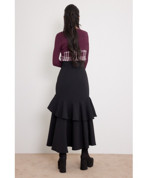 rienda(リエンダ)の「ボレロレイヤードニットトップス 秋服 冬服(ニット/セーター・レディース・グレー/ダークパープル/ブラック・FREE)」の22枚目の写真