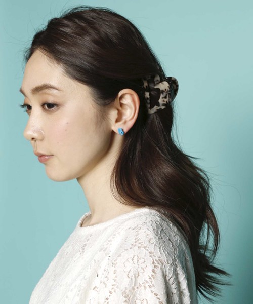 PLAIN CLOTHING(プレーンクロージング)の「ロングHITアイテム★ミニカラーストーンピアス(ピアス(両耳用)・レディース・パープル/ターコイズブルー/ピンク/グリーン/ホワイト系その他・FREE)」の13枚目の写真
