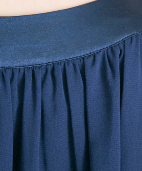 PourVous（プールヴー）の「結婚式 ワンピースドレス楊柳 シフォン 袖あり&ミニ丈 大きいサイズ フォーマル オケージョンドレス お呼ばれ 二次会 成人式 （ドレス・レディース・ブラック/ネイビー・XL/L/M/S/XXL/4L）」の4枚目の写真