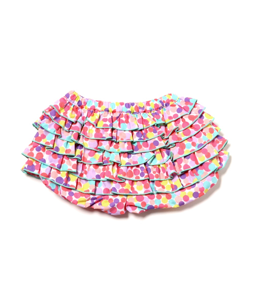 fafa（フェフェ）の「NEPHELI | フリルブルマー - フラワー（その他パンツ・キッズ・ピンク系その他/ホワイト系その他/レモンイエロー・80/90）」の4枚目の写真