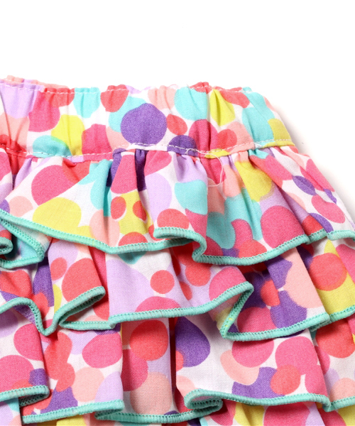 fafa（フェフェ）の「NEPHELI | フリルブルマー - フラワー（その他パンツ・キッズ・ピンク系その他/ホワイト系その他/レモンイエロー・80/90）」の5枚目の写真