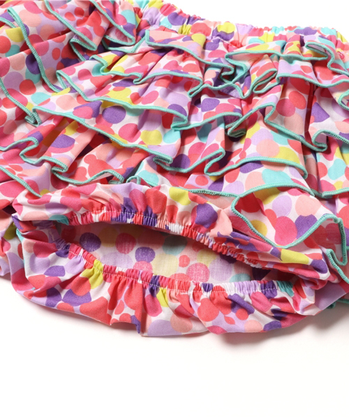 fafa（フェフェ）の「NEPHELI | フリルブルマー - フラワー（その他パンツ・キッズ・ピンク系その他/ホワイト系その他/レモンイエロー・80/90）」の7枚目の写真