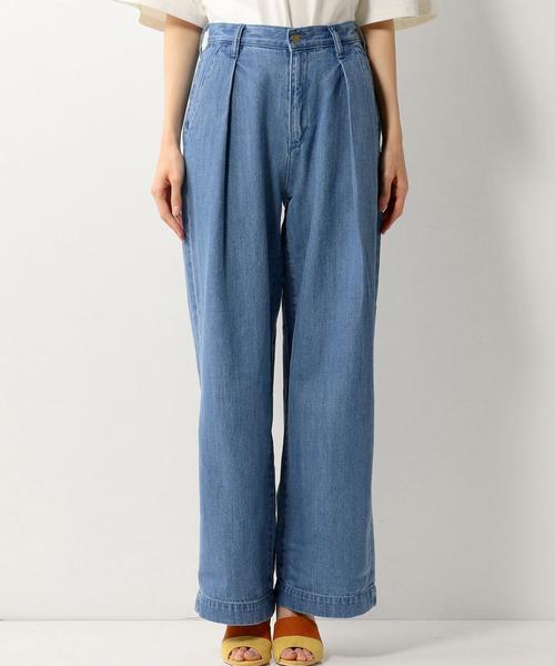 Jewel Changes（ジュエルチェンジズ）の「【WEB限定】◎JC タックワイドパンツ / デニムパンツ（デニムパンツ・レディース・オフホワイト/コバルトブルー・38/36/34）」の13枚目の写真