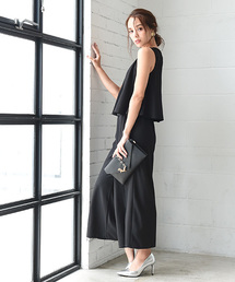 Luz Llena (philter) | スリットワイドパンツオールインワン/パンツドレス(つなぎ/オールインワン)