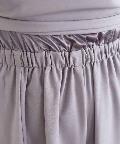 Luz Llena (philter)(ラズレナ フィルター)の「スリットワイドパンツオールインワン/パンツドレス(つなぎ/オールインワン・レディース・グレー/ブラック・MEDIUM/LARGE)」の12枚目の写真