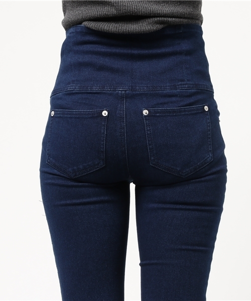 SpRay(スプレイ)の「ハイウエストスキニーパンツ(デニムパンツ・レディース・ネイビー/ブルー/ブラック・SMALL/MEDIUM/LARGE)」の8枚目の写真