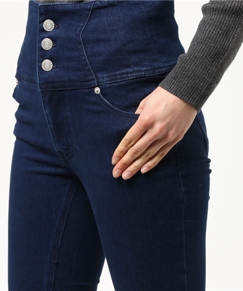 SpRay(スプレイ)の「ハイウエストスキニーパンツ(デニムパンツ・レディース・ネイビー/ブルー/ブラック・SMALL/MEDIUM/LARGE)」の9枚目の写真