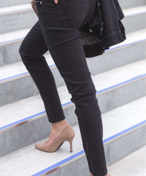 SpRay(スプレイ)の「ハイウエストスキニーパンツ(デニムパンツ・レディース・ネイビー/ブルー/ブラック・SMALL/MEDIUM/LARGE)」の19枚目の写真