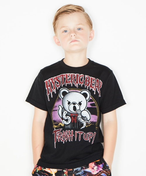 JOEY HYSTERIC(ジョーイヒステリック)の「TRASH IT UP pt Tシャツ【XS/S/M】(Tシャツ/カットソー・キッズ・ブラック/ホワイト/レッド・X-SMALL/MEDIUM/SMALL)」の2枚目の写真