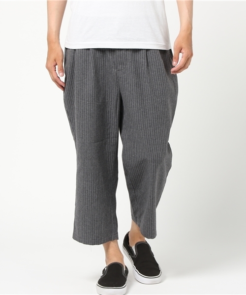 WEGO（ウィゴー）の「WEGO/エアツイルワイドアンクルパンツ（その他パンツ・メンズ・グレー系その他4/ブラック/ブルー系その他4・LARGE/MEDIUM）」の12枚目の写真