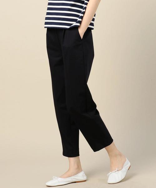 BEAUTY&YOUTH UNITED ARROWS（ビューティーアンドユースユナイテッドアローズ）の「BY∴ トリコットテーパード9分丈パンツ ◆（その他パンツ・レディース・ベージュ/ネイビー/ケリー・SMALL/MEDIUM）」の3枚目の写真