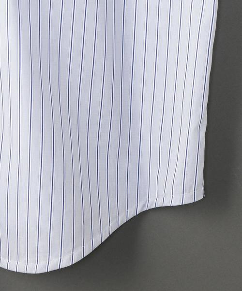 6（ロク）の「＜6(ROKU)＞THOMAS MASON STRIPE BIG SHIRT/ｼｬﾂ