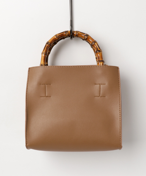 RIVE DROITE（リヴドロワ）の「バンブーミニBag（ハンドバッグ・レディース・アイボリー/キャメル・FREE）」の3枚目の写真