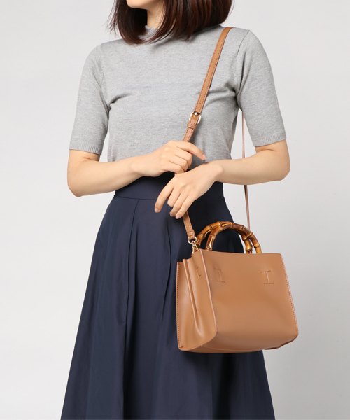 RIVE DROITE（リヴドロワ）の「バンブーミニBag（ハンドバッグ・レディース・アイボリー/キャメル・FREE）」の8枚目の写真