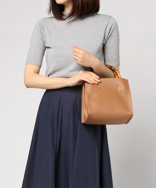 RIVE DROITE（リヴドロワ）の「バンブーミニBag（ハンドバッグ・レディース・アイボリー/キャメル・FREE）」の9枚目の写真