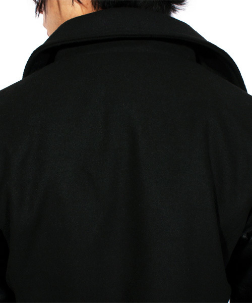 ８(eight)（エイト）の「ダブル ライダースジャケット レザージャケット（ライダースジャケット・メンズ・ブラック/チェック/チャコールグレー/ネイビー・LARGE/MEDIUM）」の19枚目の写真