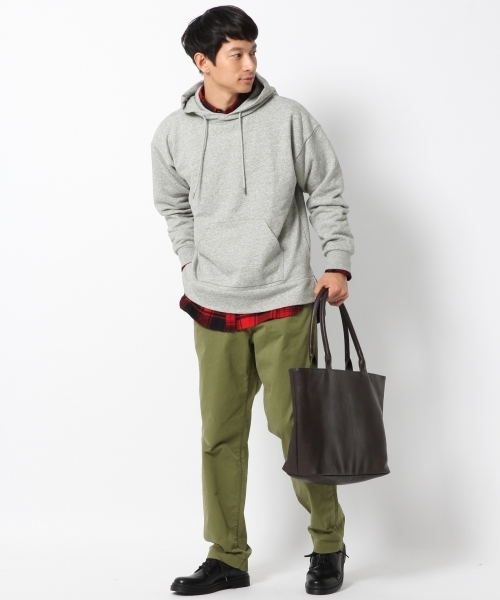 GLOBAL WORK（グローバルワーク）の「ソフトタッチウラケスウェットパーカー/765440（パーカー・メンズ・ホワイト/ネイビー/グレー/レッド/グリーン・SMALL/MEDIUM/LARGE/X-LARGE）」の7枚目の写真