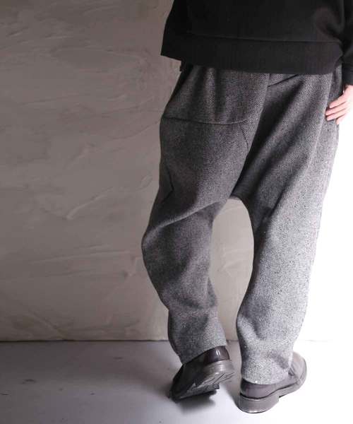 antiqua(アンティカ)の「デザインサルエルパンツ(その他パンツ・メンズ・ブラック/グレー・L/M)」の6枚目の写真