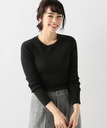 SLOBE IENA | テレコクルーネックニット◆(ニット/セーター)