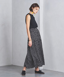美品 ユナイテッドアローズ 2万円 ドット柄フレアスカート TOKYO