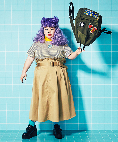 PUNYUS（プニュズ）の「ワッペンバッグパック（バックパック/リュック・レディース・ブラック/カーキ・FREE）」の6枚目の写真