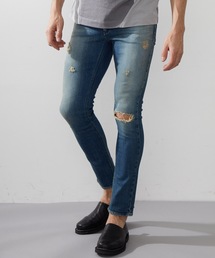 wjk black | 【wjk black】別注クラッシュスキニーデニムパンツ(デニムパンツ)