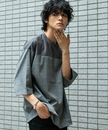 STUDIOUS | 【先行予約】パネル切替チェックビッグシルエットプルオーバー(Tシャツ/カットソー)
