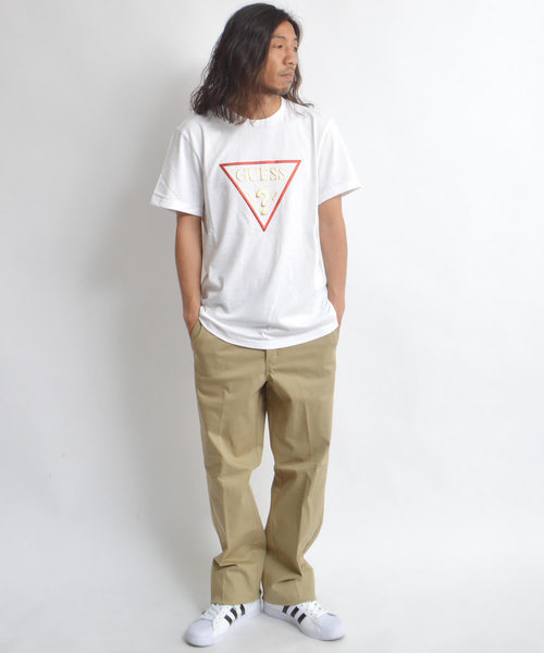 Guess(ゲス)の「GUESS/ゲス ロゴ プリント S/S Tシャツ(Tシャツ/カットソー・メンズ・ホワイト/ブラック・XL/L/M)」の10枚目の写真