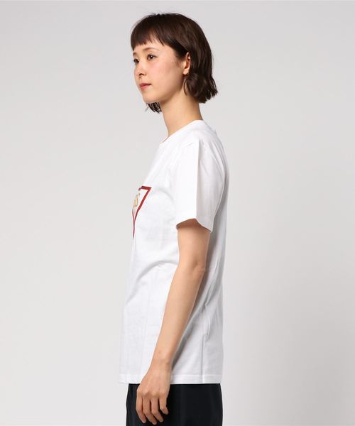 Guess(ゲス)の「GUESS/ゲス ロゴ プリント S/S Tシャツ(Tシャツ/カットソー・メンズ・ホワイト/ブラック・XL/L/M)」の4枚目の写真