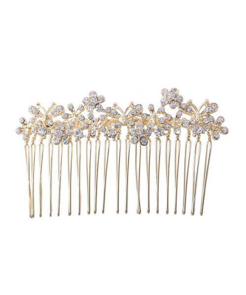 ANEMONE（アネモネ）の「パールとビジューのフラワーガーデンコーム（その他ヘアアクセサリー・レディース・クリア/ホワイト・FREE）」の4枚目の写真