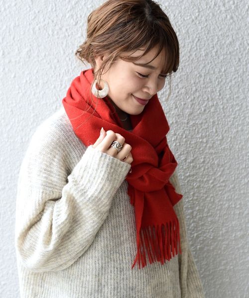 Days カシミヤ Days シップスデイズ のファッション Ships For マフラー マフラー ショール Ships ファッション雑貨 Women ソリッド 注目の