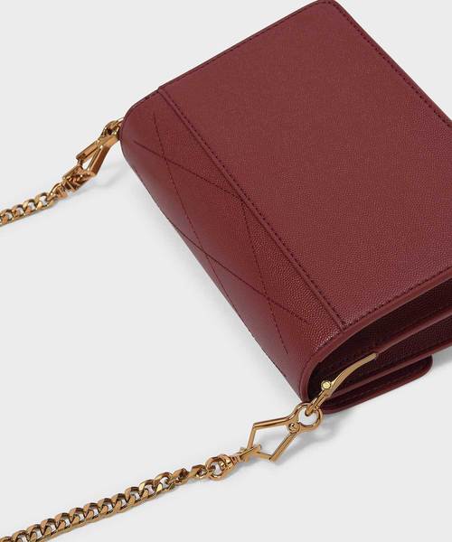 CHARLES & KEITH(チャールズ & キース)の「フロントフラップクロスボディバッグ / FRONT FLAP CROSSBODY BAG(ショルダーバッグ・レディース・マルーン/ベージュ/サックスブルー/ブラック・S)」の22枚目の写真