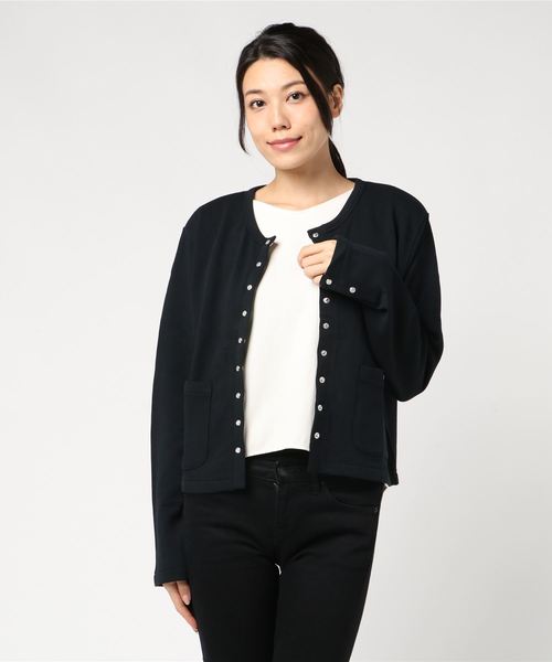 MOUSSY（マウジー）の「SHELL TOP BUTTON CARDIGAN（カーディガン