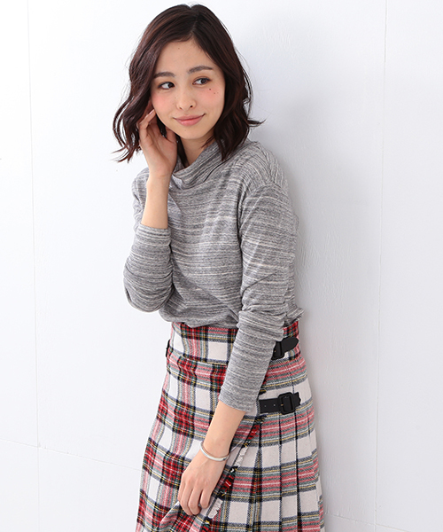 BEAMS BOY（ビームスボーイ）の「BEAMS BOY / フライス タートル（Tシャツ/カットソー・レディース・ホワイト/ライトグレー/ブラック/ネイビー・ONE SIZE）」の4枚目の写真