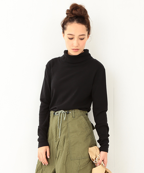 BEAMS BOY（ビームスボーイ）の「BEAMS BOY / フライス タートル（Tシャツ/カットソー・レディース・ホワイト/ライトグレー/ブラック/ネイビー・ONE SIZE）」の3枚目の写真