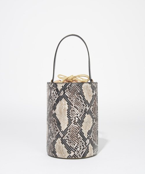 SOLPRESA（ソルプレーサ）の「バケツ型3WAYバケットバッグ ハンドバッグ ショルダーバッグ（ハンドバッグ・レディース・ベージュ/ブラック/パイソン・ONE SIZE）」の8枚目の写真