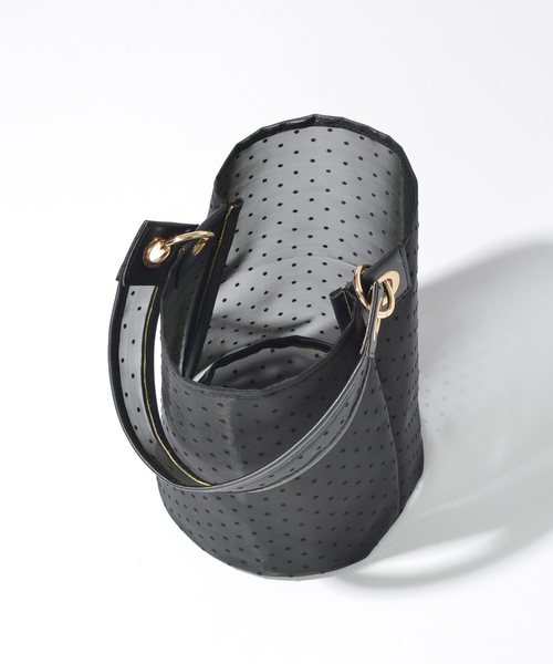 SOLPRESA（ソルプレーサ）の「バケツ型3WAYバケットバッグ ハンドバッグ ショルダーバッグ（ハンドバッグ・レディース・ベージュ/ブラック/パイソン・ONE SIZE）」の14枚目の写真