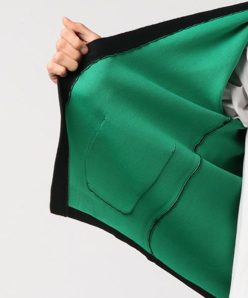 MinoriTY（マイノリティ）の「ダブルフェイスボタン無カーディガン ノーカラー（カーディガン/ボレロ・メンズ・ブラック/ネイビー/ブラウン/オフホワイト/杢グレー・M/L）」の22枚目の写真